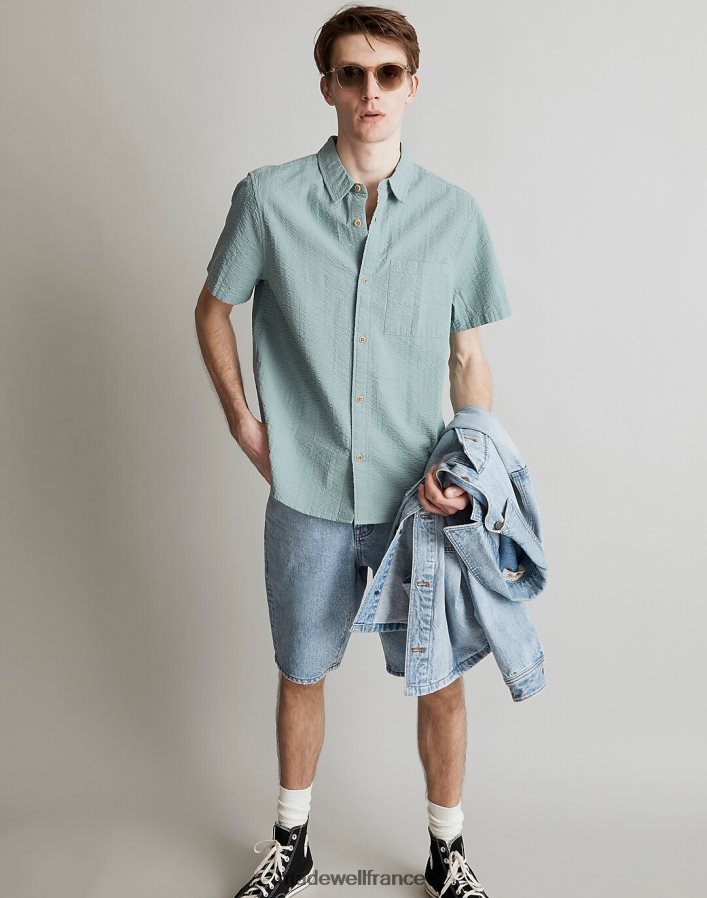 vêtements fr Madewell Hommes chemise facile à manches courtes en seersucker brise d'été DX8828262