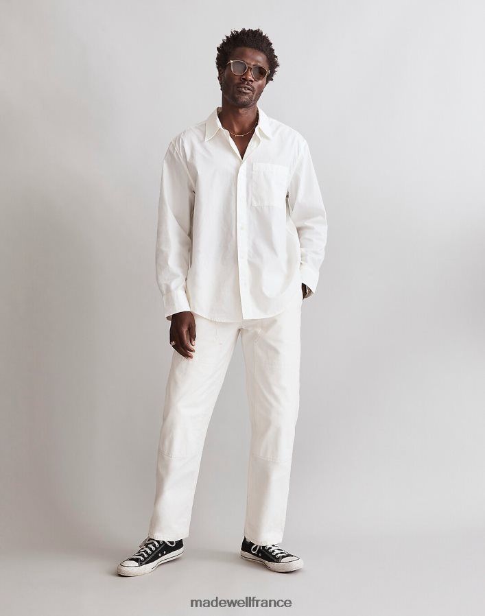 vêtements fr Madewell Hommes chemise facile à manches longues en popeline blanc doux DX8828242