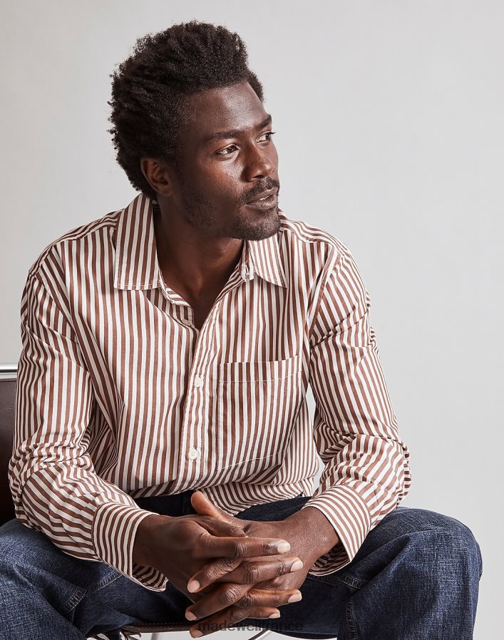 vêtements fr Madewell Hommes chemise facile à manches longues en popeline joli bleu DX8828292