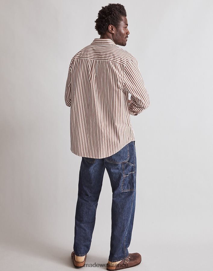 vêtements fr Madewell Hommes chemise facile à manches longues en popeline joli bleu DX8828292