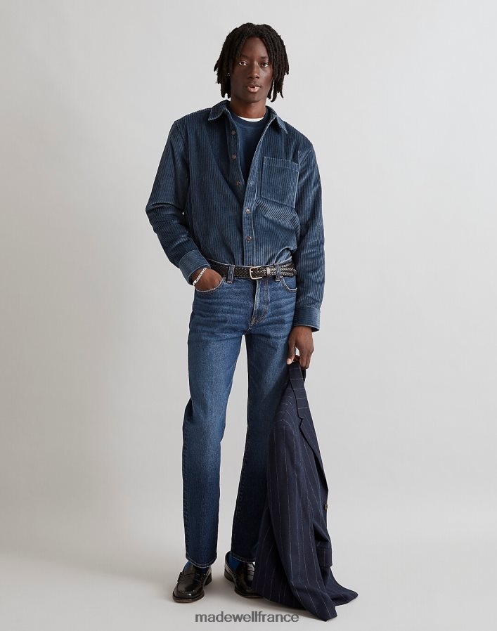 vêtements fr Madewell Hommes chemise facile à manches longues en velours côtelé boussole or DX8828238