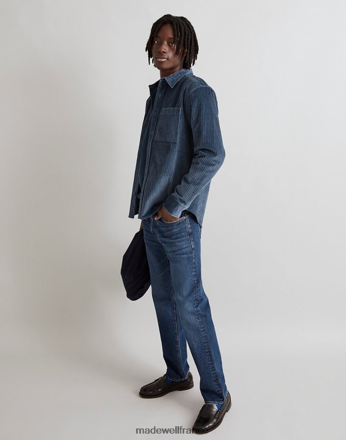 vêtements fr Madewell Hommes chemise facile à manches longues en velours côtelé boussole or DX8828238