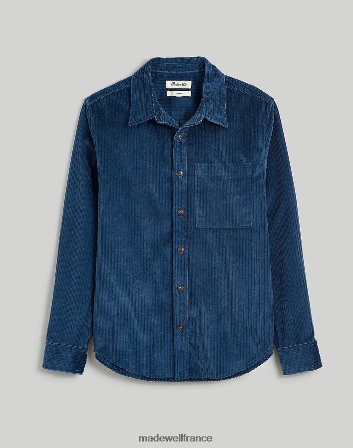 vêtements fr Madewell Hommes chemise facile à manches longues en velours côtelé boussole or DX8828238