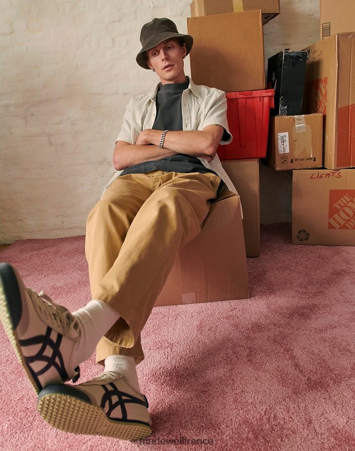 vêtements fr Madewell Hommes chemise à manches courtes parfaite en chanvre et coton à rayures phare DX8828270