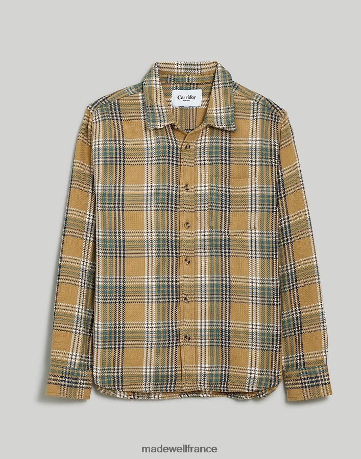 vêtements fr Madewell Hommes chemise à manches longues à carreaux acides Corrider Stag bronzer DX8828433
