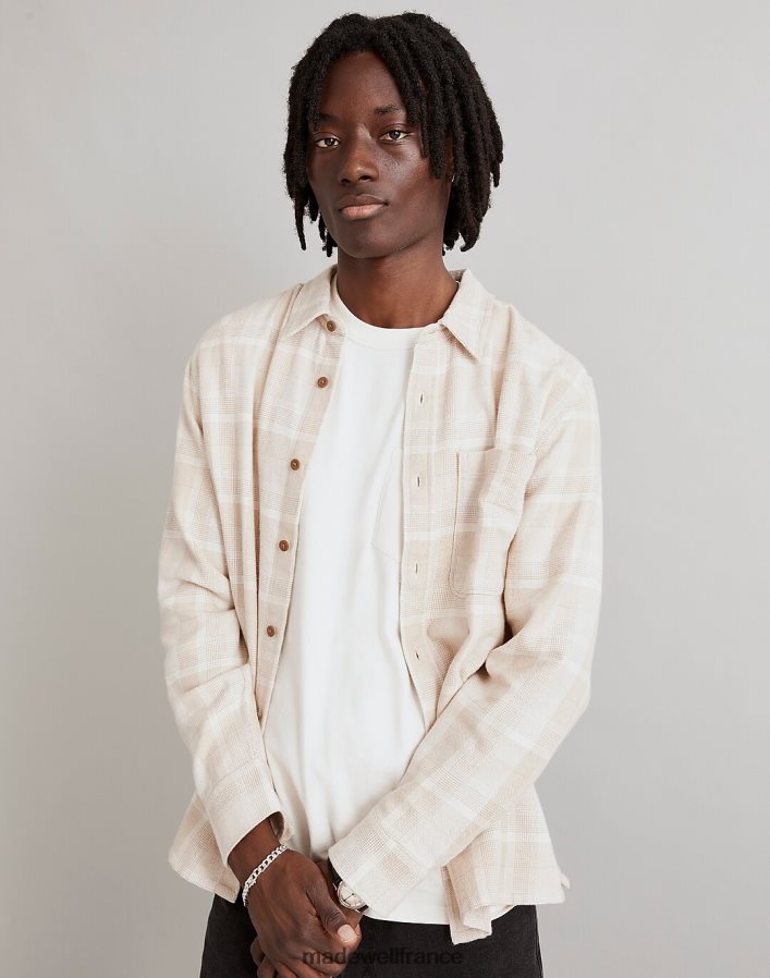 vêtements fr Madewell Hommes chemise à manches longues facile en flanelle du dimanche phare DX8828299