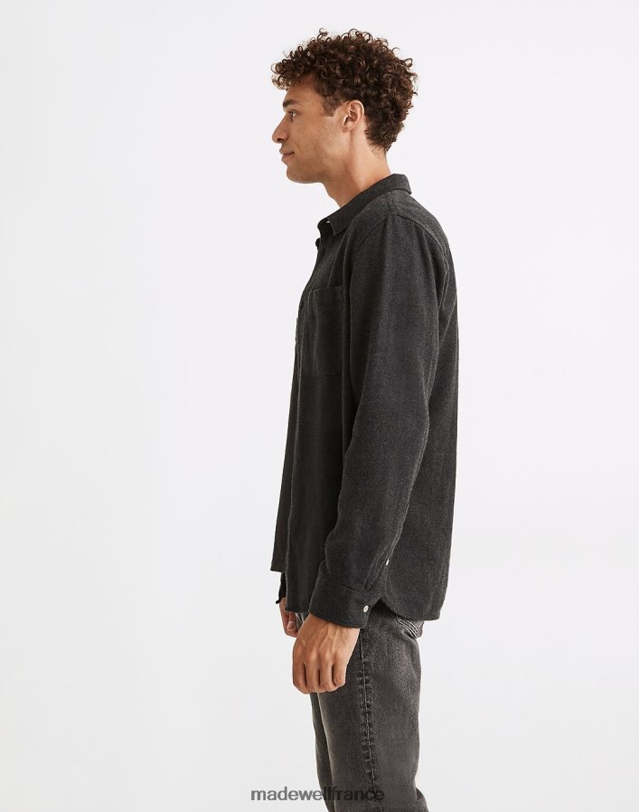 vêtements fr Madewell Hommes chemise à manches longues parfaite en flanelle du dimanche vieil épicéa DX8828305