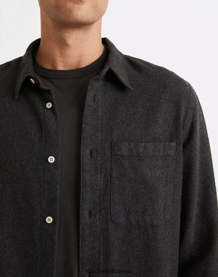 vêtements fr Madewell Hommes chemise à manches longues parfaite en flanelle du dimanche vieil épicéa DX8828305