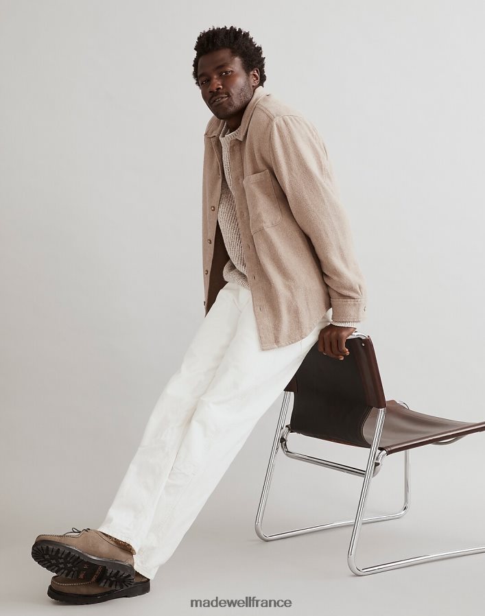 vêtements fr Madewell Hommes chemise oversize facile à manches longues à carreaux ton terreux DX8828303