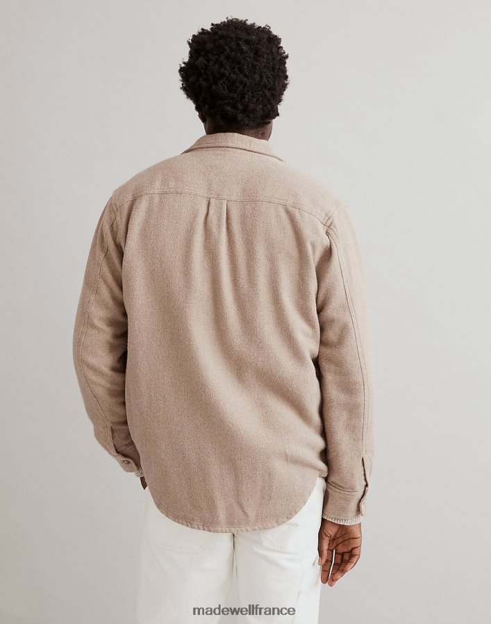 vêtements fr Madewell Hommes chemise oversize facile à manches longues à carreaux ton terreux DX8828303