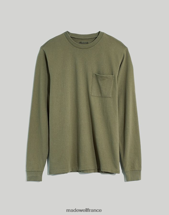 vêtements fr Madewell Hommes t-shirt décontracté à manches longues phare DX8828356