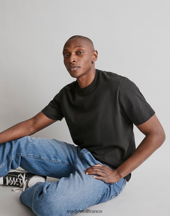 vêtements fr Madewell Hommes t-shirt décontracté vrai noir DX8828364