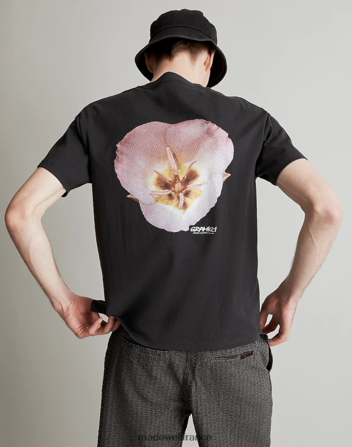 vêtements fr Madewell Hommes t-shirt graphique à fleurs Gramicci ancien noir DX8828505