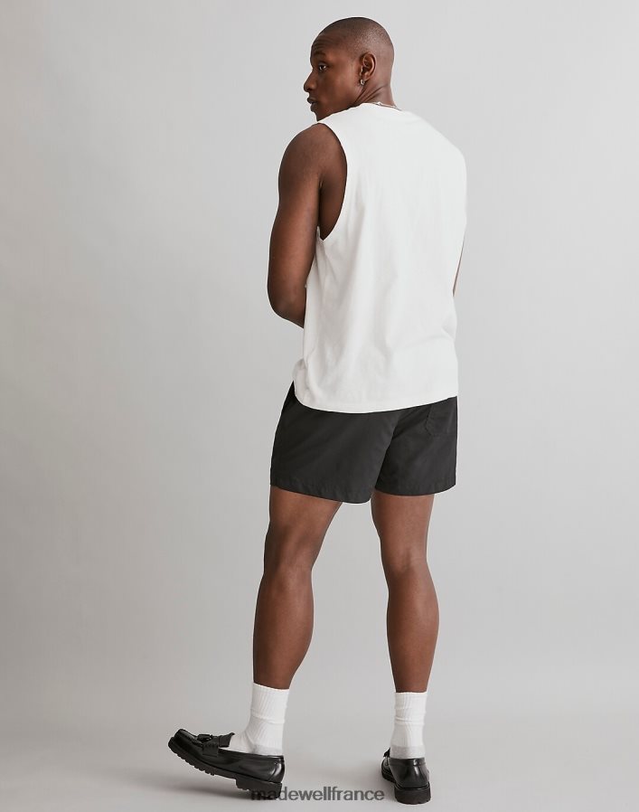 vêtements fr Madewell Hommes t-shirt muscle en coton mélangé recyclé ivoire brillant DX8828362