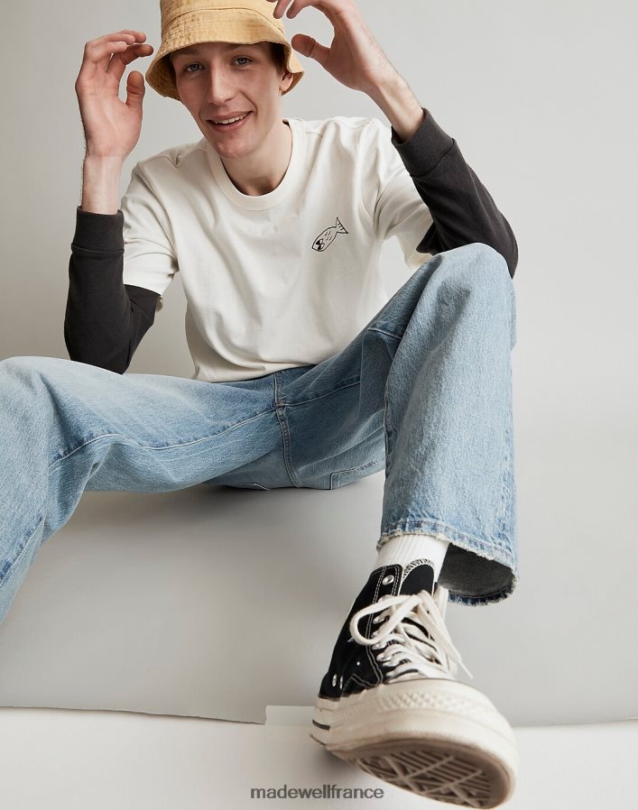 vêtements fr Madewell Hommes tony camaro t-shirt graphique phare DX8828523