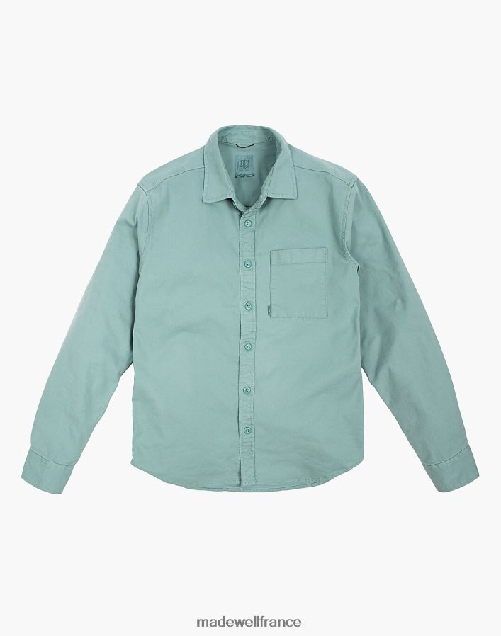 vêtements fr Madewell Hommes topo conçoit une chemise de saleté vert foncé DX8828290