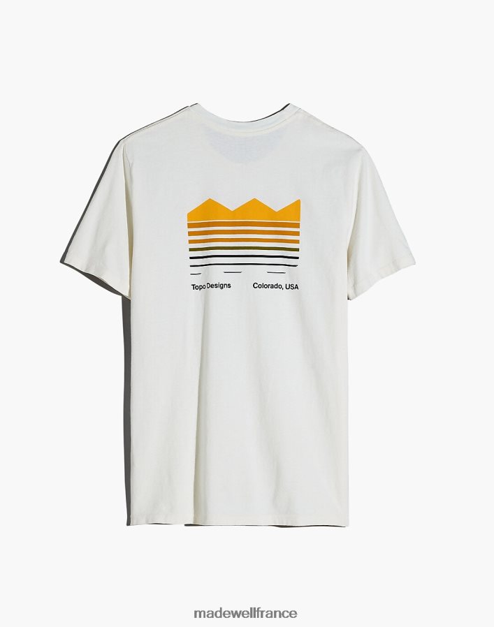 vêtements fr Madewell Hommes topo designs t-shirt graphique carte des strates naturel DX8828599
