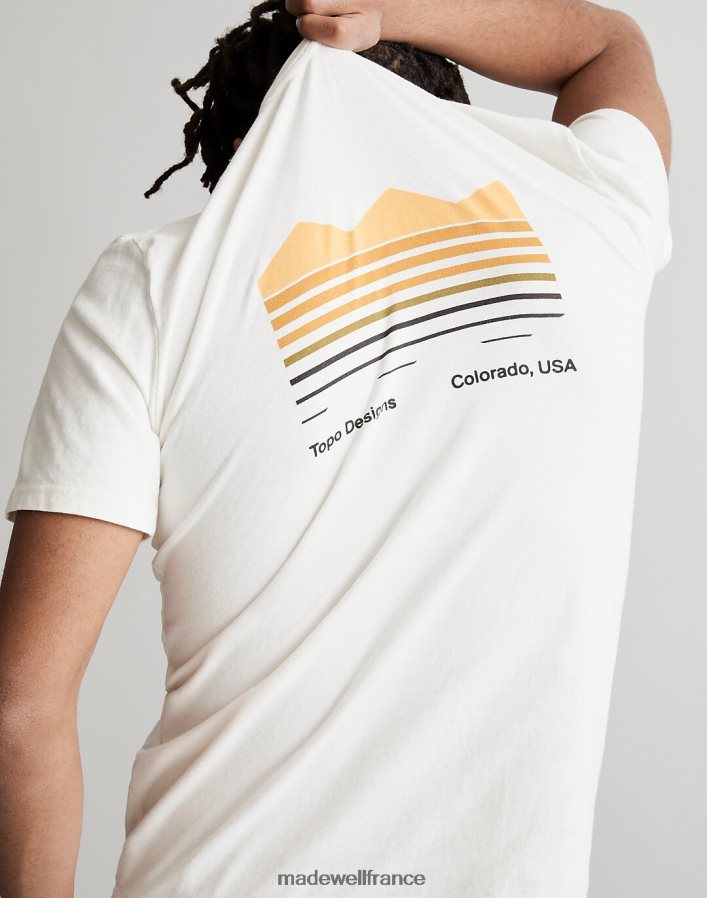 vêtements fr Madewell Hommes topo designs t-shirt graphique carte des strates naturel DX8828599