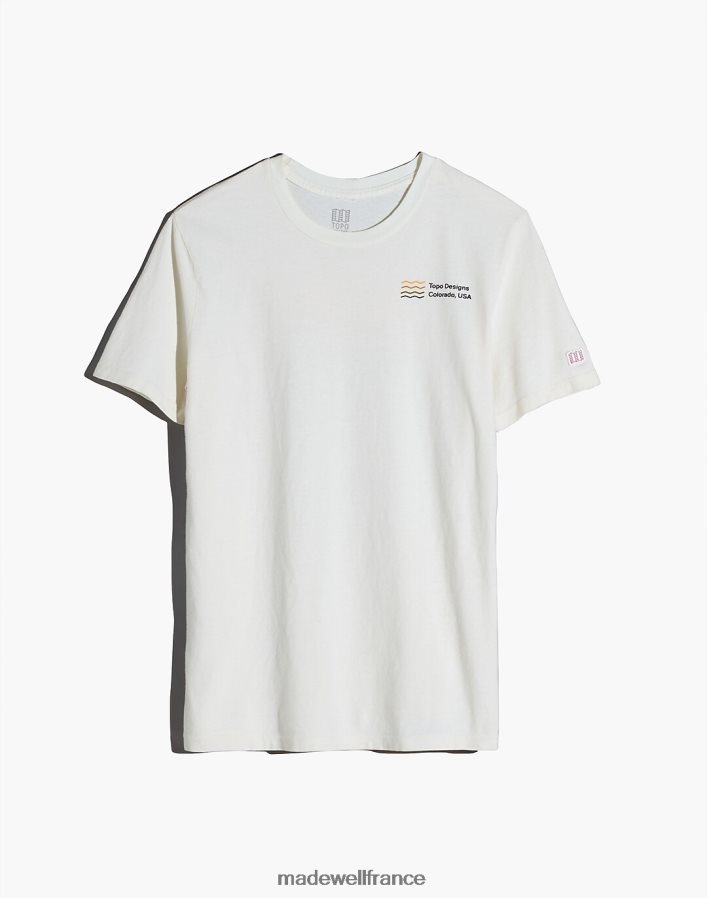 vêtements fr Madewell Hommes topo designs t-shirt graphique carte des strates naturel DX8828599