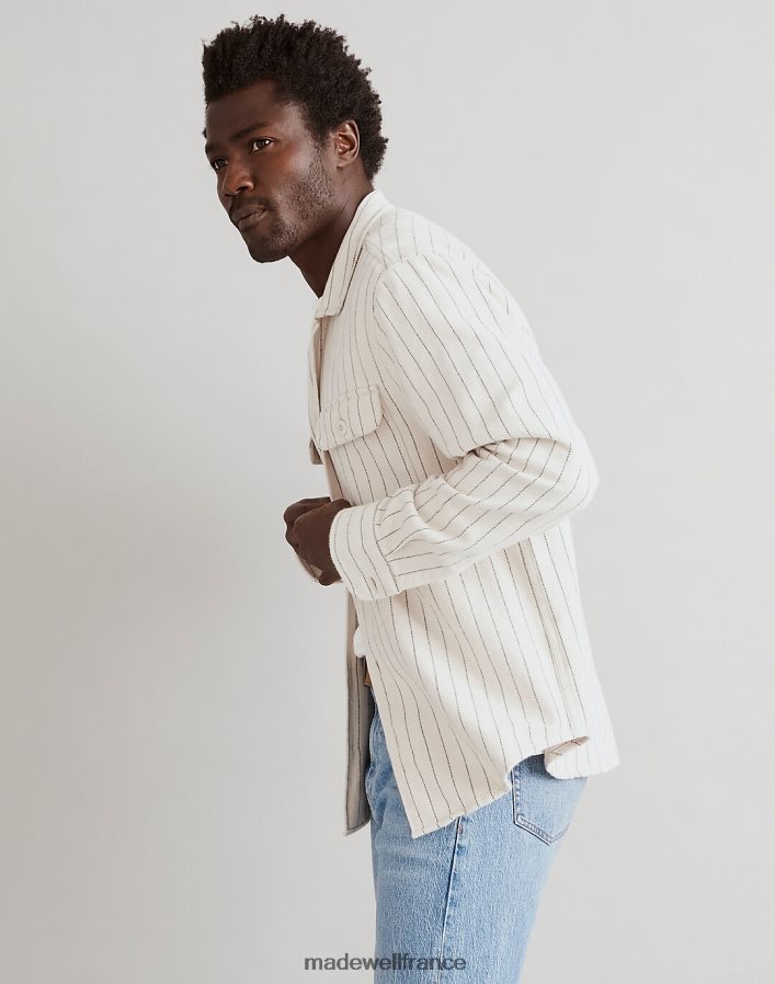 vêtements fr Madewell Hommes veste-chemise facile en flanelle brossée lune de récolte DX8828304
