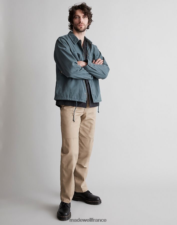 vêtements fr Madewell Hommes Dickies - Pantalon double genou à devant plat marbre blanc DX8828468