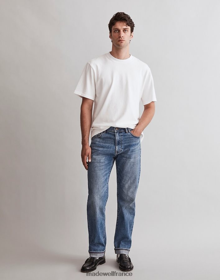 vêtements fr Madewell Hommes le jean droit selvedge 1991 lavage barrington DX8828137