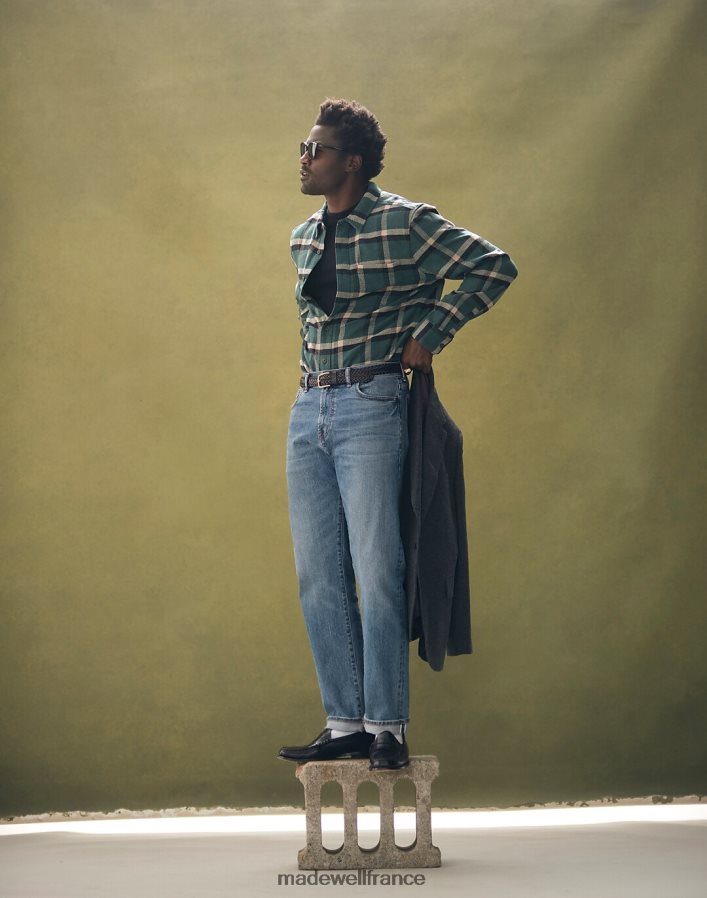 vêtements fr Madewell Hommes le jean droit selvedge 1991 lavage barrington DX8828137