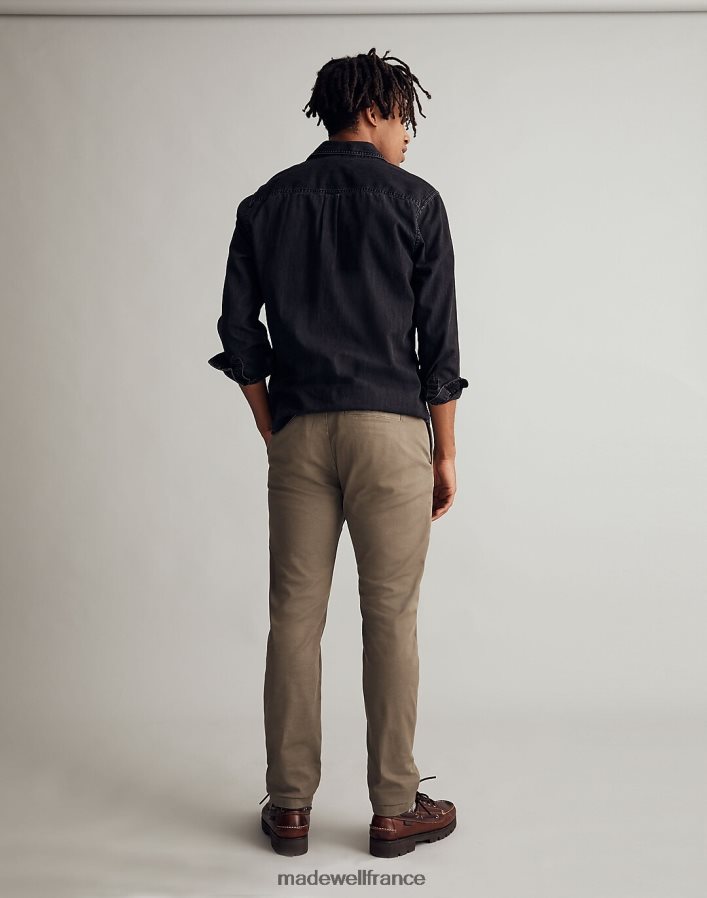 vêtements fr Madewell Hommes pantalon chino slim athlétique : édition coolmax charbon noir DX8828215