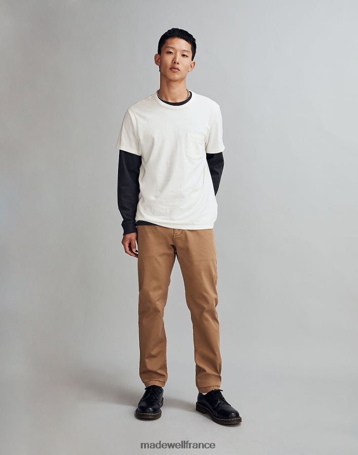 vêtements fr Madewell Hommes pantalon chino slim : édition coolmax bouleau fané DX8828213