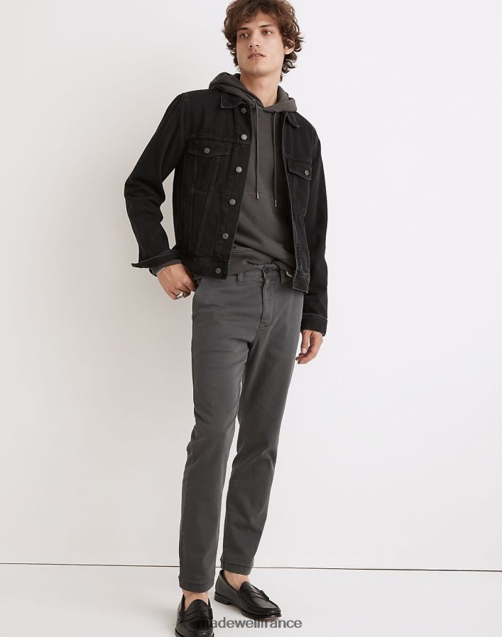 vêtements fr Madewell Hommes pantalon chino slim : édition coolmax charbon noir DX8828212