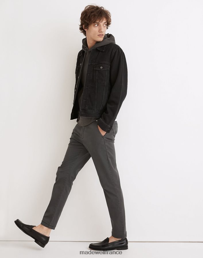 vêtements fr Madewell Hommes pantalon chino slim : édition coolmax charbon noir DX8828212