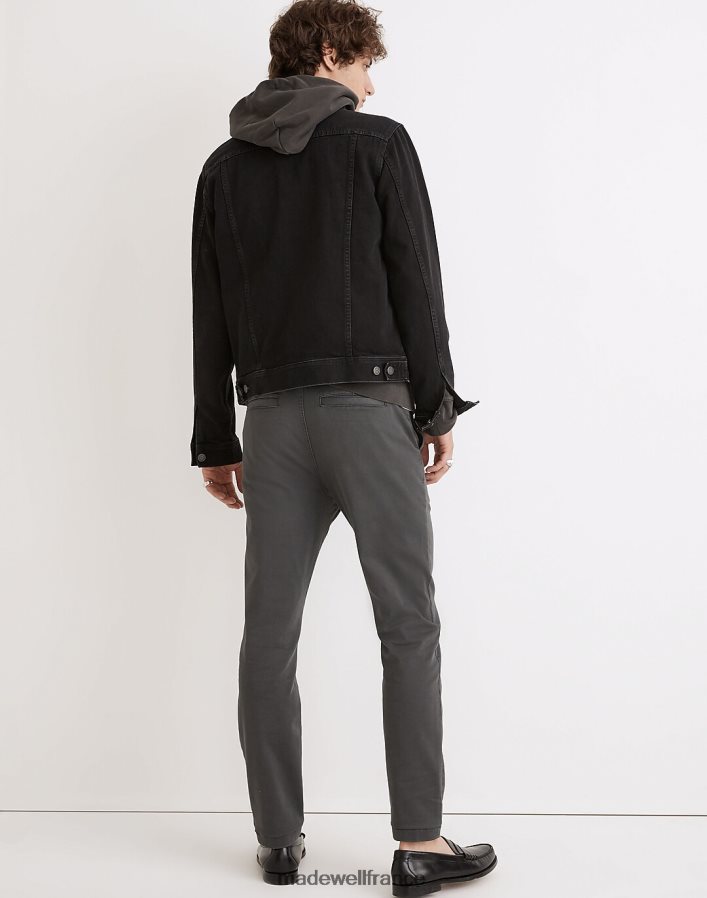 vêtements fr Madewell Hommes pantalon chino slim : édition coolmax charbon noir DX8828212