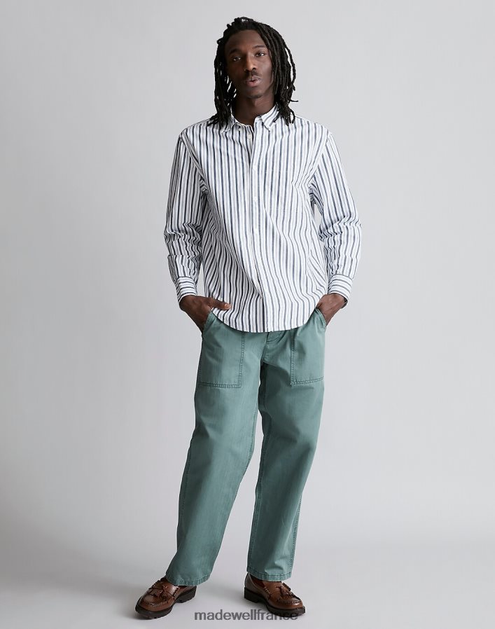 vêtements fr Madewell Hommes pantalon de travail ample à chevrons forêt calme DX8828204