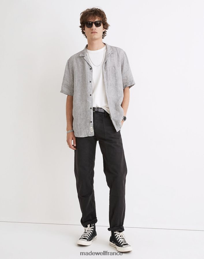 vêtements fr Madewell Hommes pantalon de travail droit décontracté toile vintage DX8828223
