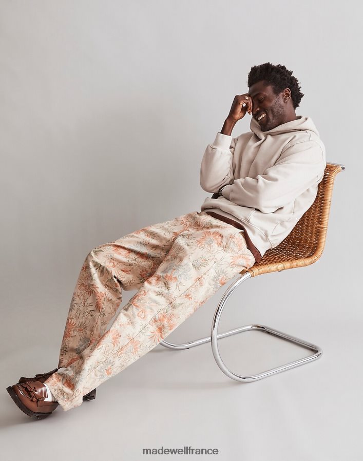 vêtements fr Madewell Hommes pantalon droit vintage en toile dune d'été DX8828222