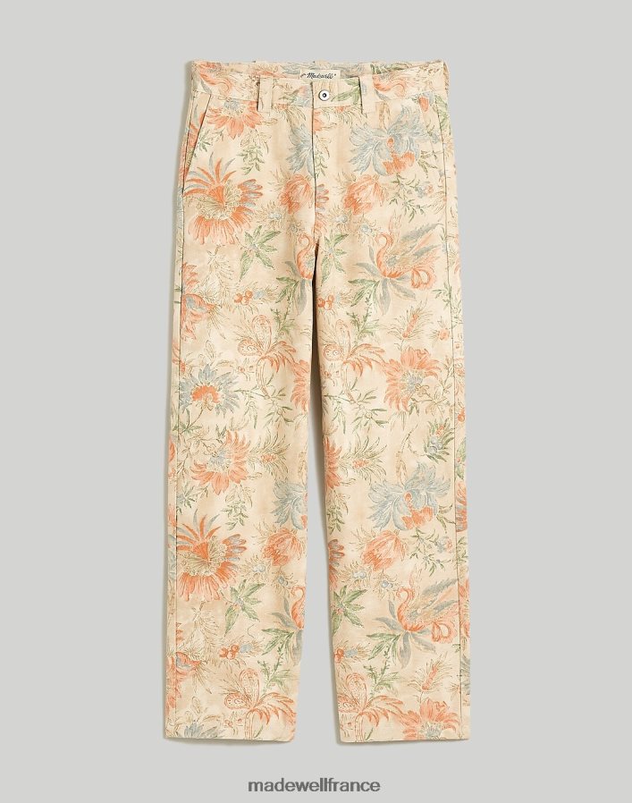 vêtements fr Madewell Hommes pantalon droit vintage en toile dune d'été DX8828222