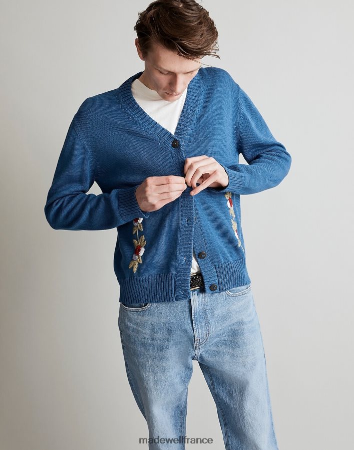 vêtements fr Madewell Hommes cardigan de couloir bukhari bleu DX8828437