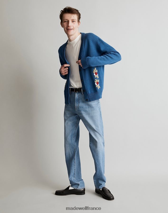 vêtements fr Madewell Hommes cardigan de couloir bukhari bleu DX8828437