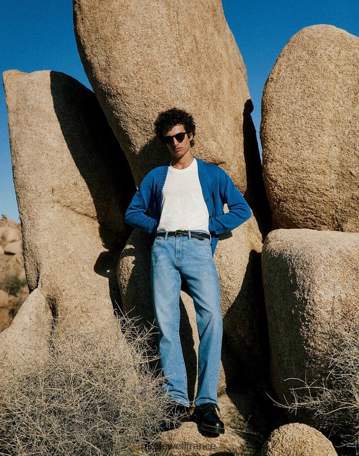 vêtements fr Madewell Hommes cardigan de couloir bukhari bleu DX8828437