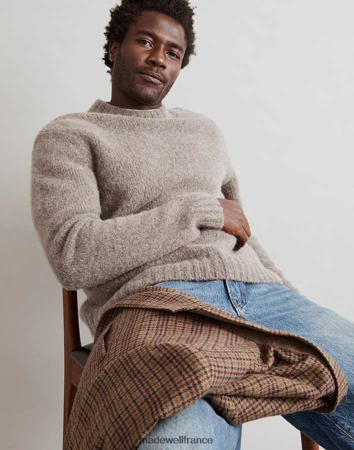 vêtements fr Madewell Hommes pull ras du cou en laine mérinos mélangée ruines de bruyère à Chypre DX8828335