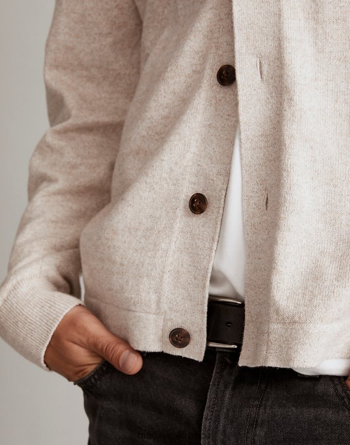 vêtements fr Madewell Hommes veste-pull boutonnée sur le devant lin vintage chiné DX8828343