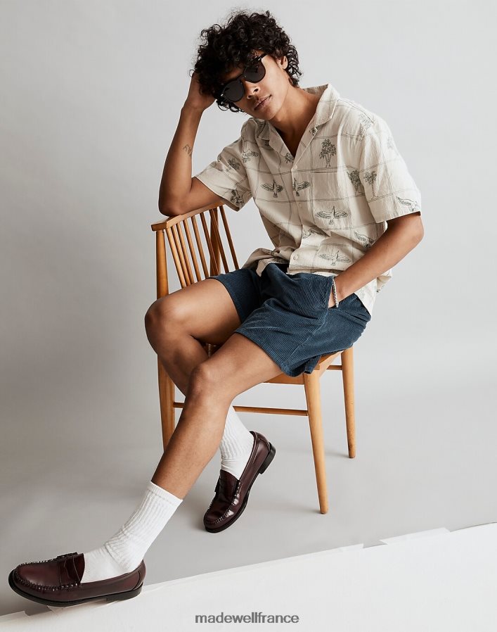 vêtements fr Madewell Hommes Short Everywear en velours côtelé 5 1/2'' acajou teinté DX8828315