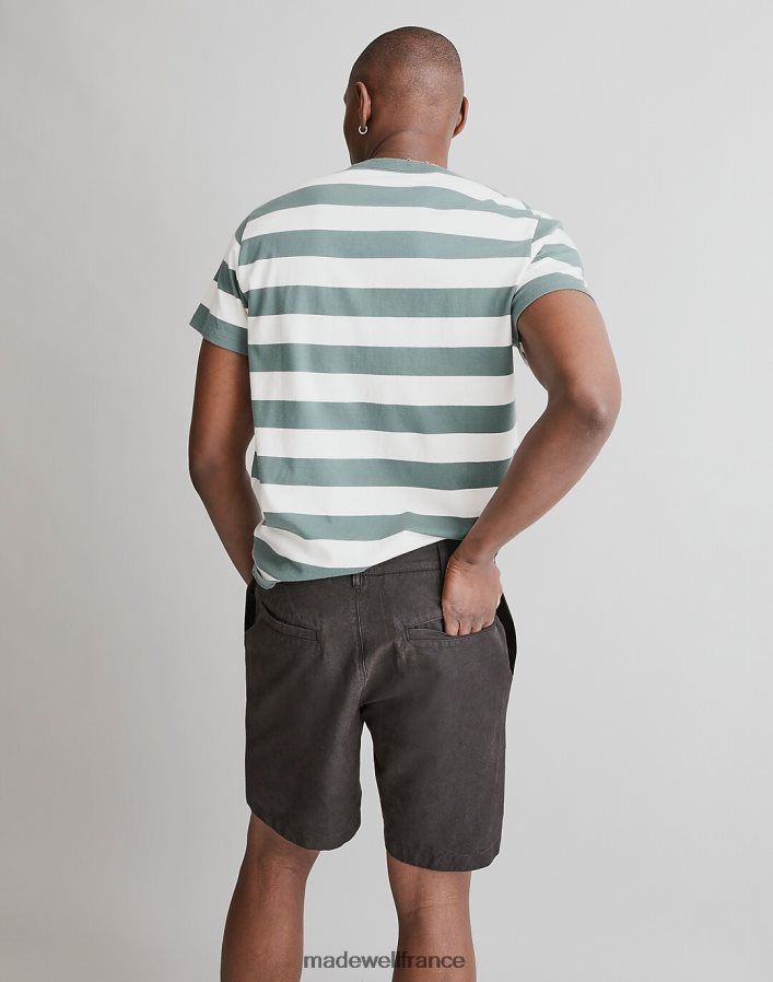 vêtements fr Madewell Hommes short oversize en chanvre et coton mélangés charbon noir DX8828328