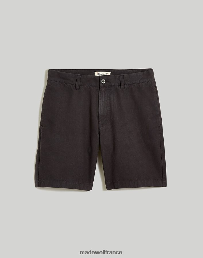 vêtements fr Madewell Hommes short oversize en chanvre et coton mélangés charbon noir DX8828328