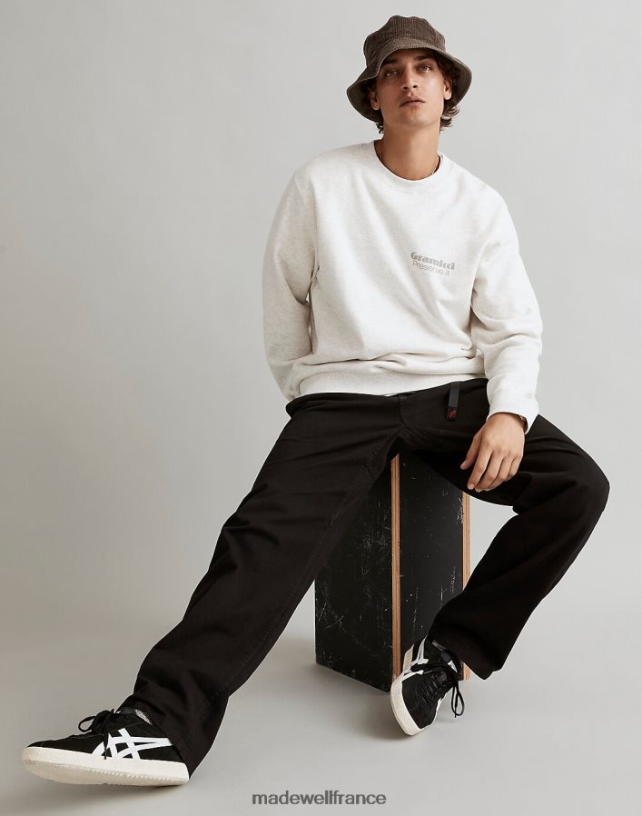 vêtements fr Madewell Hommes gramicci - sweat-shirt à col rond préservé-it bruyère de frêne DX8828502