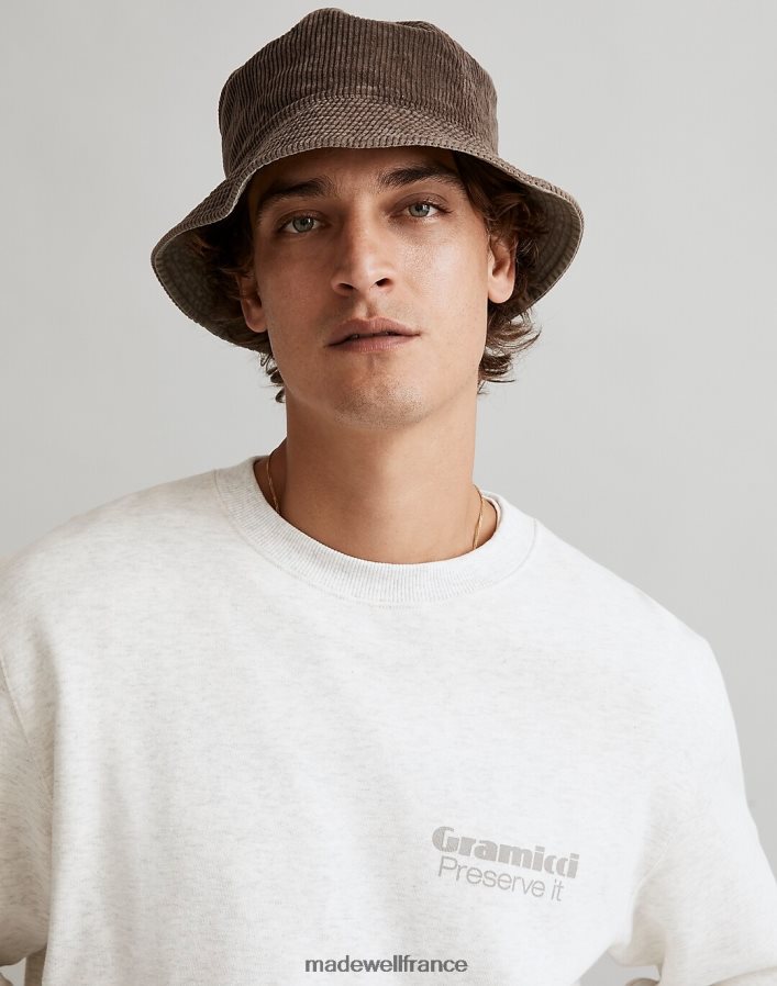 vêtements fr Madewell Hommes gramicci - sweat-shirt à col rond préservé-it bruyère de frêne DX8828502