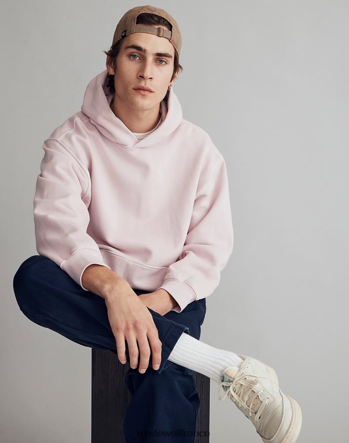 vêtements fr Madewell Hommes le sweat à capuche d'épaisseur moyenne McCarren acier vert DX8828370