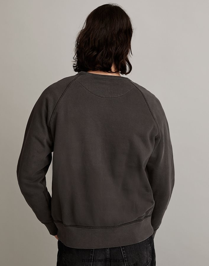 vêtements fr Madewell Hommes sweat-shirt à col rond teint en pièce gris clair DX882899