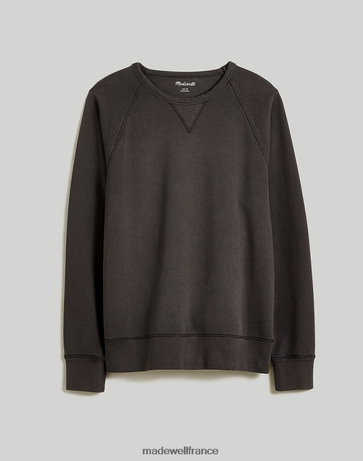 vêtements fr Madewell Hommes sweat-shirt à col rond teint en pièce gris clair DX882899