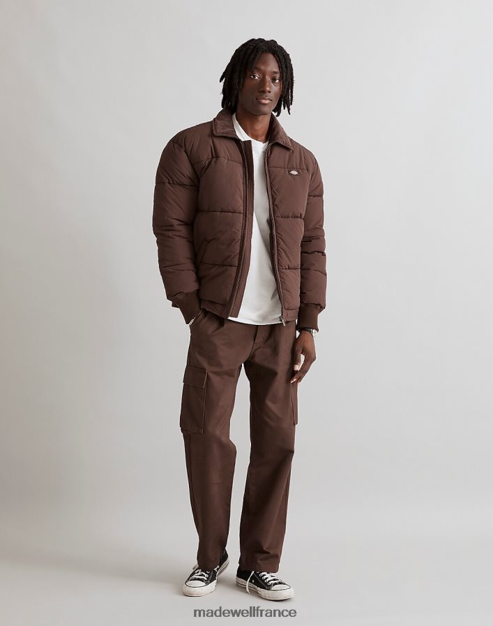 vêtements fr Madewell Hommes doudoune overbook dickies Chocolat brun DX8828463
